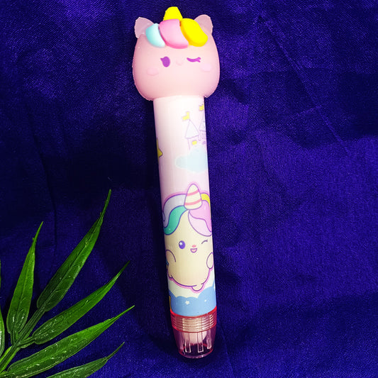 Unicorn Retractable Eraser Pen – Fun Novelty Unicorn Erasers for Kids, Girls’ Stationery Gift & Party Return Gift