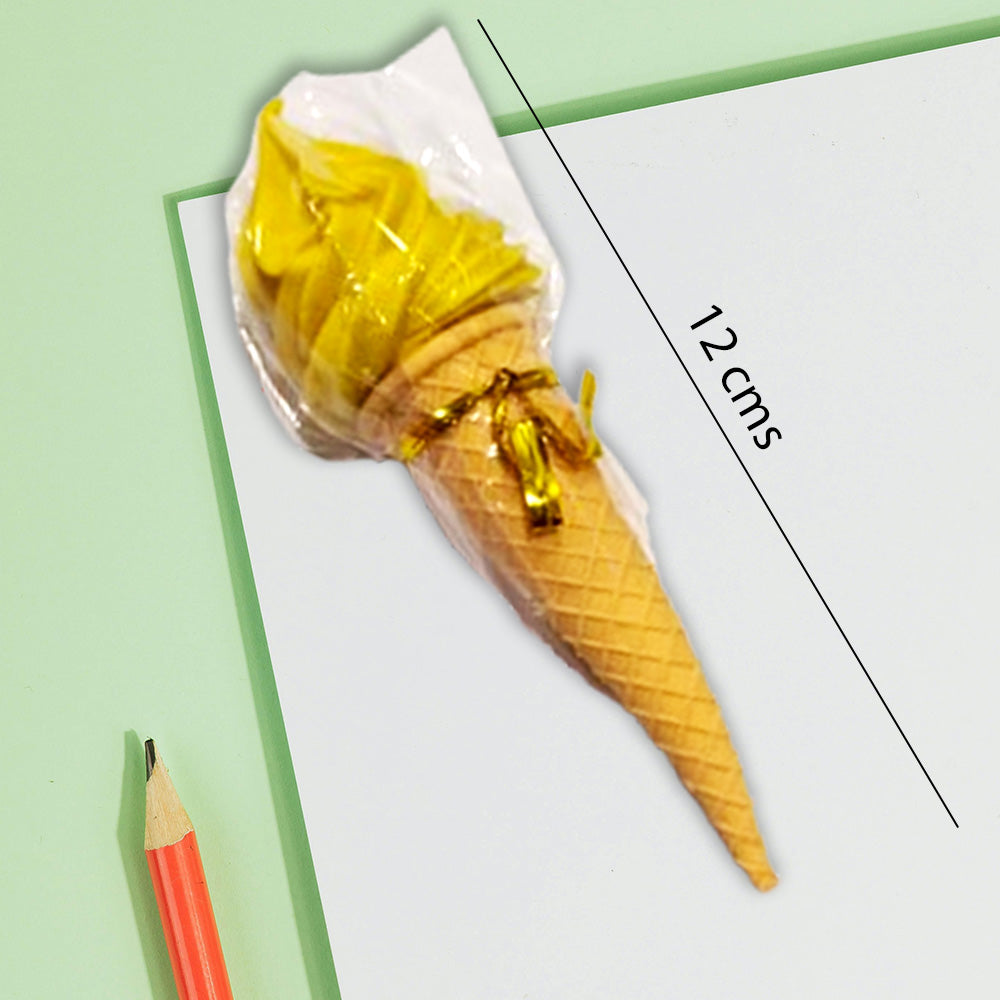Ice Cream Cone Shape Big Eraser 2 PCS Set – 3D Erasers for Kids, Perfect for School and Birthday Return Gifts