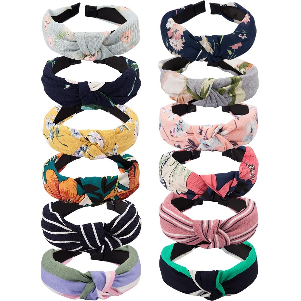 Dreamcatcher Boutique Tiny Treasures Cross Knot Headbands for Women and girls– Fashionable Hair Accessories for Girls